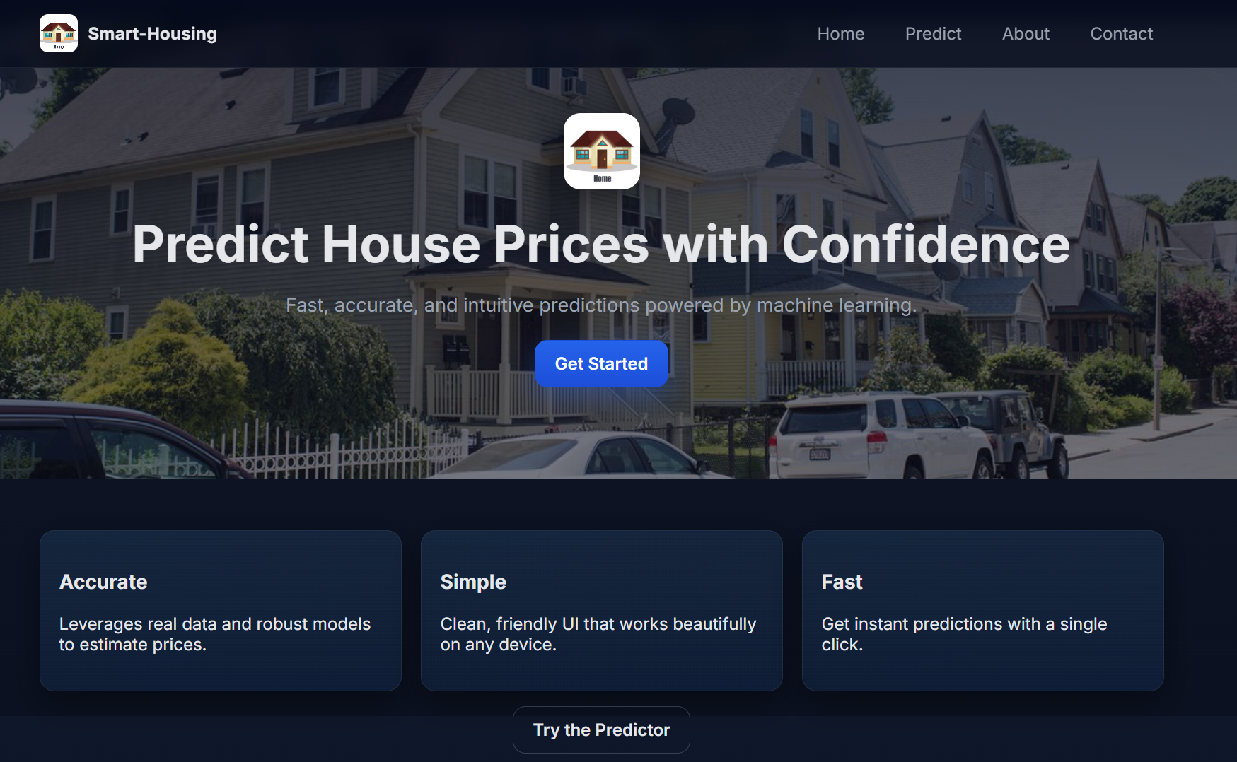 Smart-Housing – AI-Powered House Price Predictor